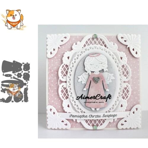 Baby Angel Girl Metal Cutting Dies Scrapbooking Stencil For DIY Paper Card Decorative Embossing Die Cut Craft Dies New 2019