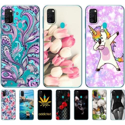 For Samsung M21 Case 6.4" Soft Silicon Tpu Cover For Samsung Galaxy M21 SM-M215FZGUSER m215 coque Bumper Funda Skin shockproof