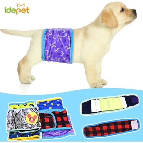 Pet physiological pants cotton diaper washable male dog sanitary panties belt anti-harassment dog menstrual briefs jumpsuit 35