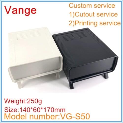 1pcs/lot desktop electronics enclosure 140*60*170mm ABS plastic instrument housing diy for industrial control device
