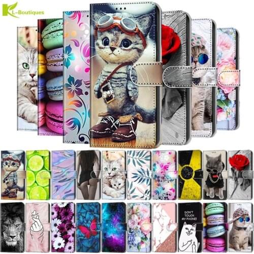 Leather Phone Case For ZTE Blade A7 A5 A3 2020 2019 A6 Lite Book Style Painted Case for ZTE Blade 20 Smart V10 Vita Cover Fundas