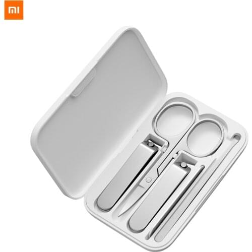 New Original Xiaomi Mijia Five-piece nail clippers High-quality stainless steel magnetic absorption nano simple carry around