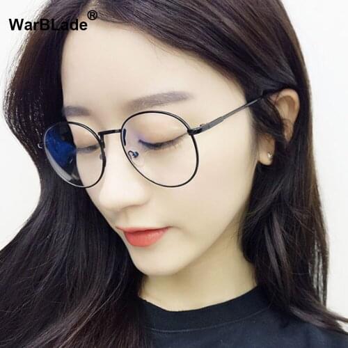2018 Unisex Fashion Retro Round Circle Metal Frame Eyeglasses Clear Lens Eye Glasses WarBLade 9254