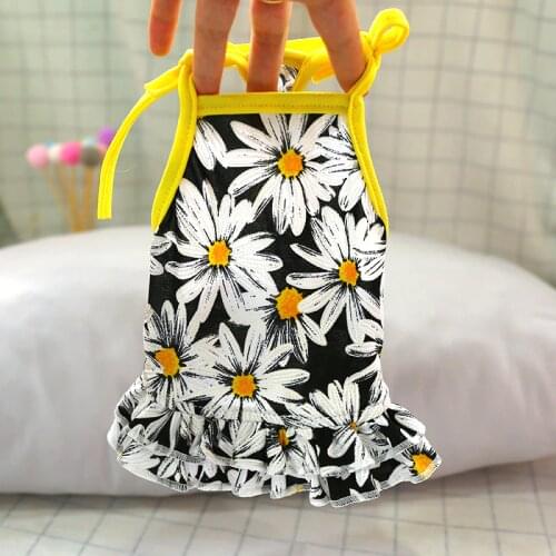 Cooling Summer Dress For Dogs Clothes For Girl Boy Puppy Skirt Shirt For Chihuahua Yorkshire Clothing Drop Ship Cat Apparel Pugs