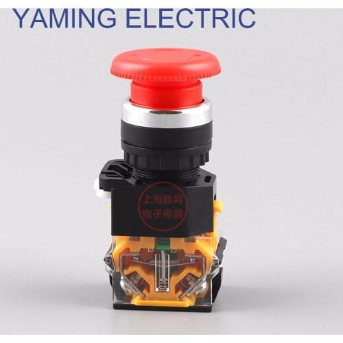 P83 NEW 22mm 10A Maintained Flat Push Button Switch self-lock latching ON-OFF Switch 4 screws terminals LA38-11ZS