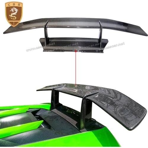Real Carbon Fiber Rear Wing Spoiler for Lamborghini Huracan LP580 LP610 Coupe 2-Door Auto Accessories