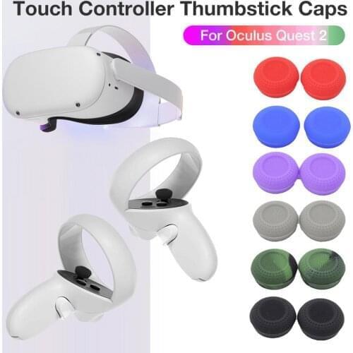 12PCS Silicone Thumb Stick Grip Caps For Oculus Quest 2 VR Game Controllers ThumbStick Cap VR Accessory For Oculus Quest2 Hot