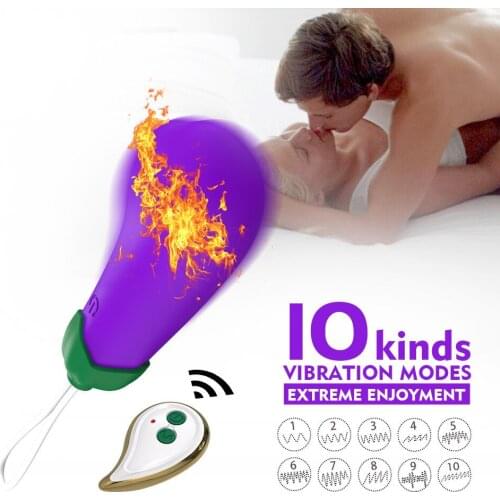 Remote Control Silicone Creative Vegetable Vibrator Heating Clitoris Stimulator G Spot Vibrating Egg Sex Toys For Woman TD0379