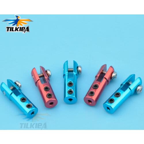 1pc M2/2mm Metal Clevis 2mm Aluminum Alloy M2 Servo Horn Steering Rod Chuck Connector Spare Parts For RC Boat Airplane Model
