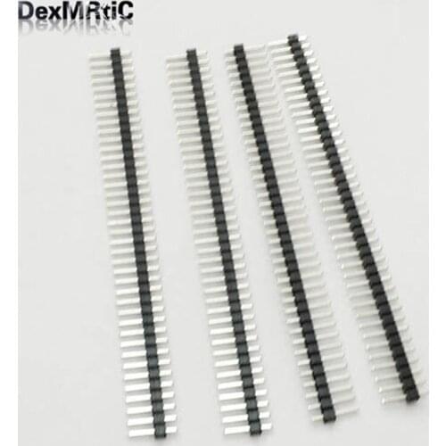 100pcs single row needle 1x40p 40pin 2.54mm pitch straight male pin header wholesale