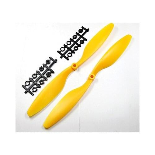 10x4.5" 1045/R CW CCW yellow Propeller,Multi-Copter clockwise rotating&counter