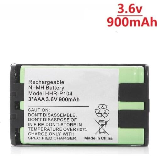 3.6V 900mah NiMH Battery For Panasonic HHR-P104 HHR-P104A/1B HHRP104 Type 29 3*AAA Ni-MH 3.6V Rechargeable Battery