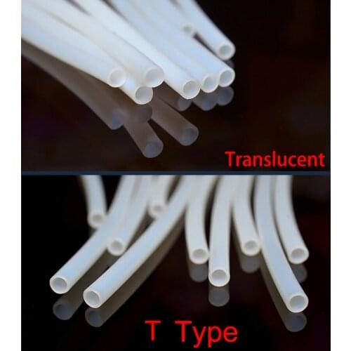 9T AWG 3x3.8mm 3*3.8mm ID*OD T Type 300V Translucent Heat Exchanger Printer Insulation Thin F46 Plastic Capillary PTFE Pipe Tube