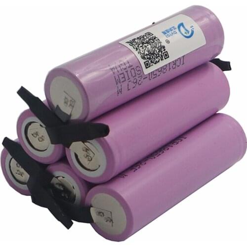 8Pcs/lot DVISI DIY 18650 3.7V 2600mAh Li-ion Rechargeable Batteries with Nickel Plate for sumsung 18650 2600JM Wholesale