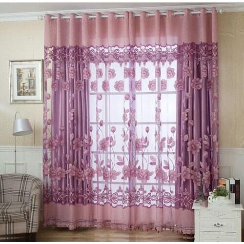 Free Shipping Window Curtains Left And Right Biparting Open Windows Curtains For Living Room Blackout French Window