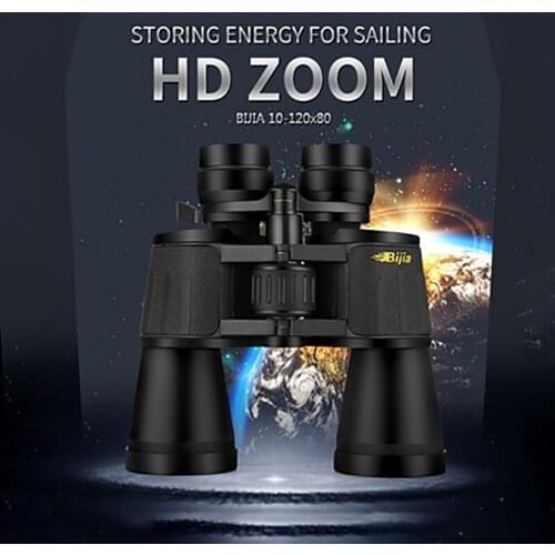 New Binoculars 10-120X80 Professional Zoom Optical Hunting Binoculars Wide Angle Camping Telescope With Tripod Interface