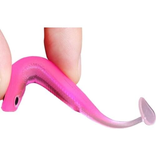 GLS brand rainbow fish soft fish 7.3cm/2.3g soft bait artificial realistic small T tail soft tail fishing bait