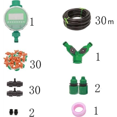 Flowers Pot Culture Garden watering Green Plant Watering Tool Set Device Micro Glib Speech Head 30 Meters Water Pipe Flower Suit