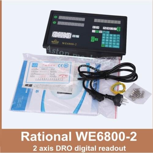 Free Shipping High Quality Milling Machine & Turning Lathe DRO 2 axis digital readout Rational WE6800-2 Digital Indicator