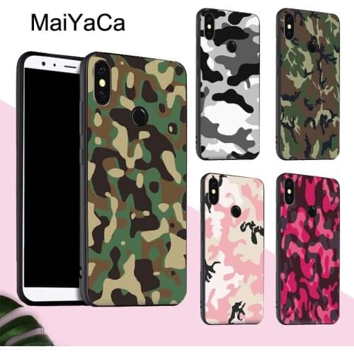 MaiYaCa Camo Camouflage Case For POCO X3 F2 Pro Case For Redmi Note 8 Pro 8T 7 9 9S 9A 9C For Mi Note 10 Lite A3