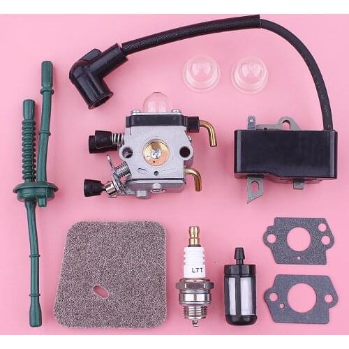 Carburetor Ignition Coil Air Filter Kit For Stihl FS75 FS80 FS80R FS85 HS80 HS85 HS75 KM85 FC85 FC75 HL75 HT70 HT75 Trimmer