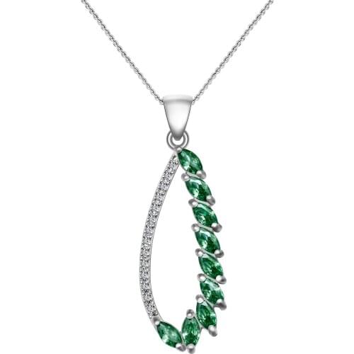 HONONJO 2021 Hot Sale Wedding Jewelry Set Silver Color Necklace Set For Women Gifts