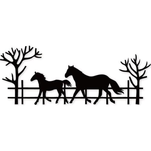 Horse Fence Metal Cutting Die Stencils for DIY Scrapbooking Album Decorative Embossing Hand-on Paper Craft Cards