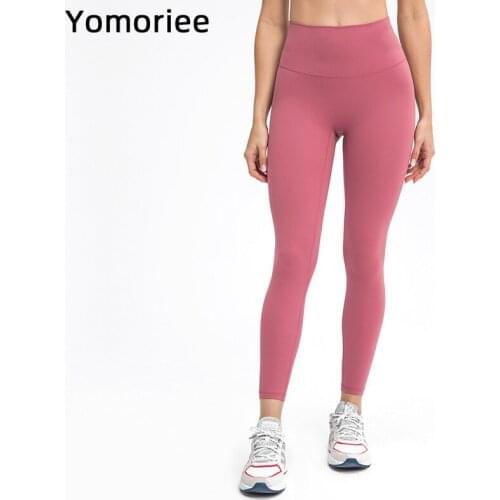 2021 Spring New Yoga Pants Double-sided Tight High Waist Nine-Pants Female Leggings Gym Sport Workout Fitness Running Yomoriee