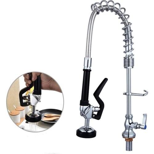 Single cold kitchen faucet high quality brass Spring faucet with High pressure spray Western popular