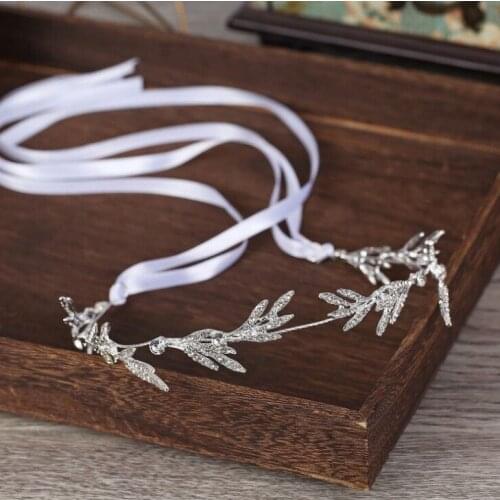 Luxury Crystal Leaf Bridal Hair Vine Pearls Wedding Hair Jewelry Accessories Headpiece Women Rhinestone Pageant Crown Headbands