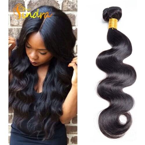 Sindra Peruvian Body Wave Hair Bundles Remy Human Hair Weave Extensions Natual Color 8-30 Inch Human Hair Extensions
