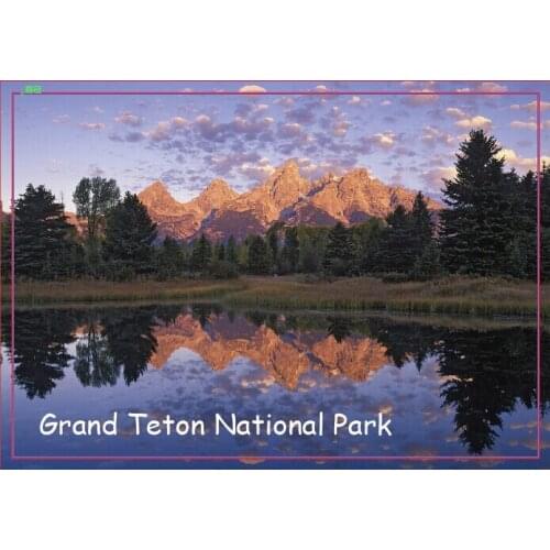USA Travel Magnets Gifts Grand Teton National Park Wyoming Travel Refrigerator Magnets 20551 Rectangle Metal Magnets 78*54*3mm