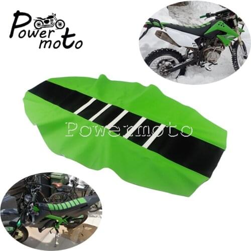 For Kawasaki KLX KXF Universal Ribbed Seat Cover Enduro Motocross Modified Rubber Seat Pad KLR KX KX-F 65 85 100 250 450 650 110
