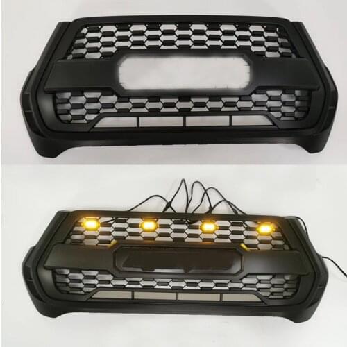 EXTERIOR AUTO ACCESSORIES ABS MODIFIED GRILLS GRILLE FIT FOR HILUX REVO 2021 PICKUP CAR GRILL FRONT MASK BUMPER TRIMS COVER