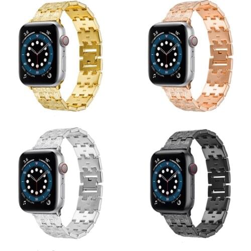 High Quality Luxury Alloy Wrist Bracelet Band Strap for Apple Watch Series 6 5 4 3 2 SE