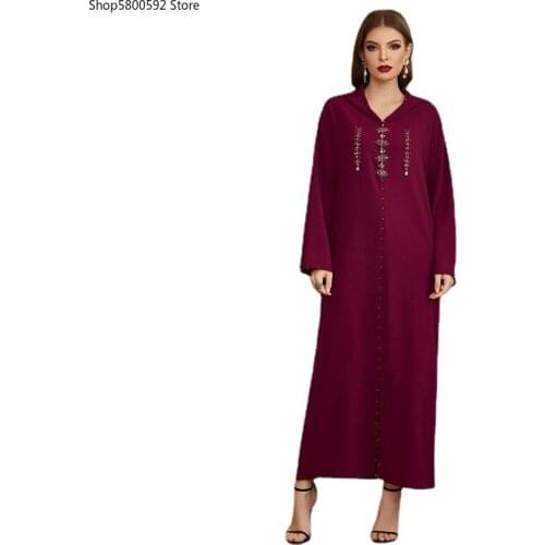 Abaya Dubai Turkey Arabic Muslim Hijab Dress Kaftan Islam Clothing Maxi Dresses For Women Morocco Vestidos Robe Longue Femme
