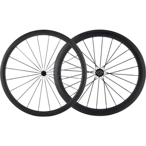 1 Pair of Front 38 Rear 50mm carbon wheelset full carbon bicycle wheels 700C clincher wheel road carbon wheels