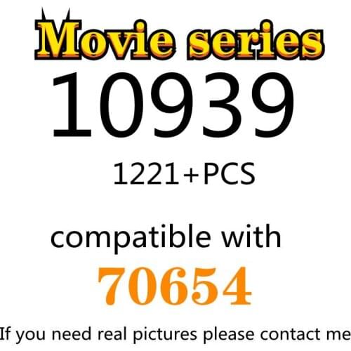 1221PCS 10939 Building Block Toy Movie Series 70654 Assembled Building Block Childrens Toy Gifts