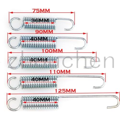 80mm 90mm 100mm 110mm 120mm 130mm Kickstand Spring For CRF50 TTR Lifan YX Zongshen SSR Dirt Pit Bike