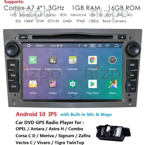 Android 10 IPS Multimedia GPS 2 Din For Opel Astra H G J Meriva Vectra Antara Zafira Corsa Vivaro Veda Vauxhall Car DVD Player