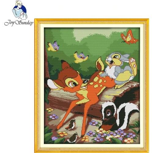 Free Ship A forest deer Counted Cross Stitch 11CT 14CT Cotton Cross Stitch Sets Handmade Cross Stitch Kits Embroidery Needlework