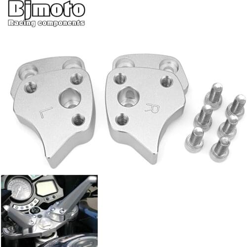 BJMOTO Motorcycle CNC Modified Hand Bar Mount Clamp Adapter For Yamaha FJR 1300 2001-2005 Handlebar Risers FJR1300