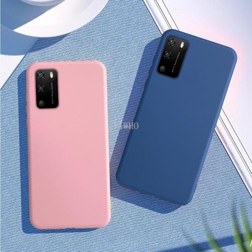 For Pocophone Poco M3 X3 NFC Case Liquid Silicone Soft Phone Cover Case for Xiaomi Poco X3 M3 X M 3 Pocom3 Pocox3 10T PRO 5G