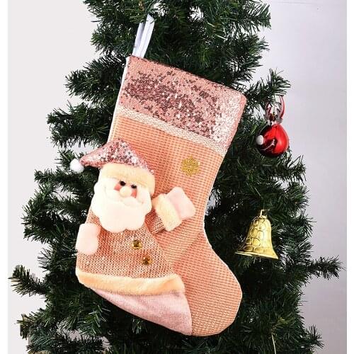 Candy Bag Christmas Ornament Weihnachtsbaum Weihnachtssocken Rosa Weihnachtsgeschenk Ornaments Geschenktüte Zu Weihnachten