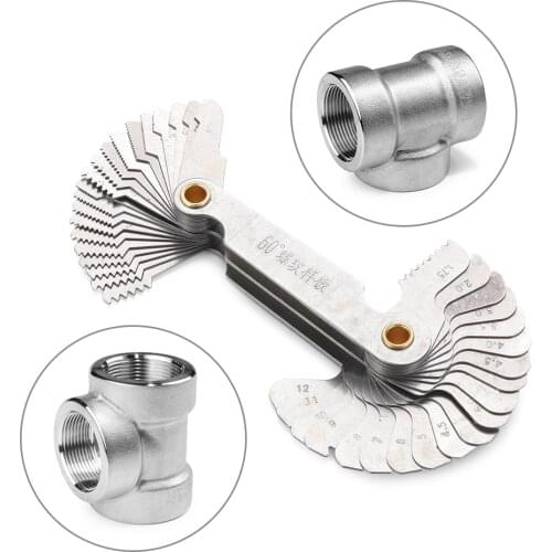 55/60 Degree Metric Inch Thread Plug Gauge Gear Tooth Screw Pitch Gauges Carbon Steel Center Measurement Lathe Combination Tools