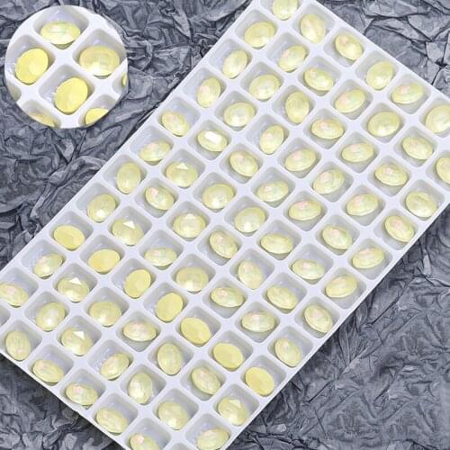 Swarovsky Aurora Mocha Oval Shape Pointed Back Stone Crystal Rhinestones Nail Art Decoration Jewelry Making Clothing Accessorie