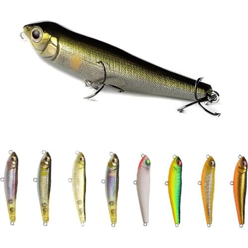 KoKossi 1Pcs 7G/71MM Pencil Fishing Lures Hard Bait Wobbler 3D Eyes Japan Pesca Artificial Bait Sinking Fishing Sports Tackle