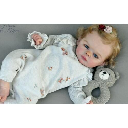 NPK 19inch Joleen Reborn Doll Kit Lifelike Soft Touch DIY unpainted Doll Parts