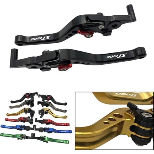 Motorcycle Short Levers For Honda ST 1300 2008 2009-2012 SEMSPEED Motorbikes Brake st1300 CNC Adjustable Clutch Brake Levers
