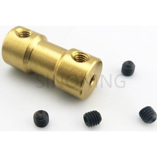 Brass Flexible Shaft Coupling Motor Rigid Coupler 20mm for Hobby Hand Drill Tool for tanks and cars
